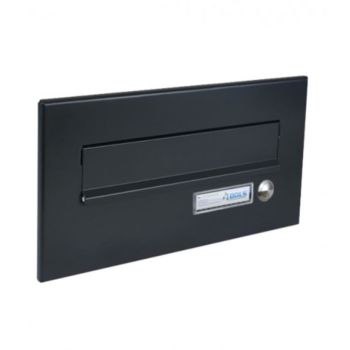 CD-26 Briefkasten Frontplatte mit Klingel in RAL 7016 (160x310 mm)