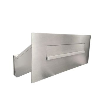 FLAT Design stainless steel wall pass-through mailbox DX-041 (depth: 24-39 cm)