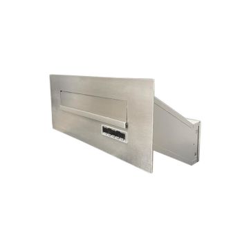 FLAT Design stainless steel wall pass-through mailbox DX-041 (depth: 24-39 cm)