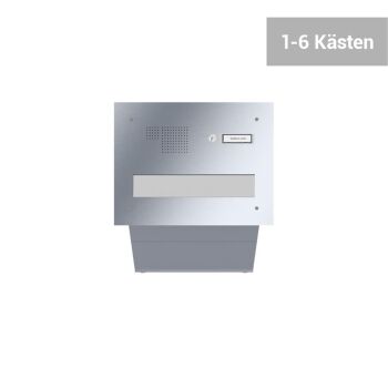 LEABOX through-wall mailbox with intercom in stainless...