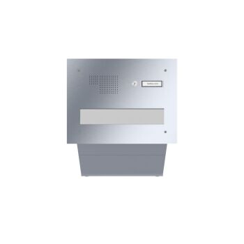 LEABOX through-wall mailbox with intercom in stainless...