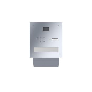 LEABOX through-wall mailbox with intercom and camera in...