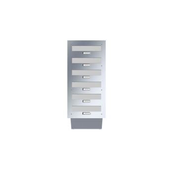 LEABOX through-wall mailbox in stainless steel 1-6 slots