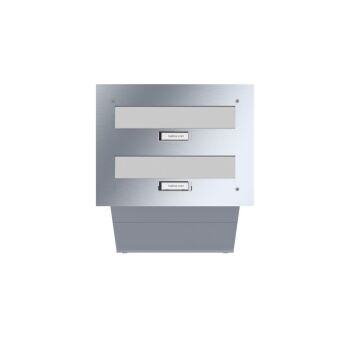 LEABOX Edelstahl Durchwurfbriefkasten - T: 26 - 41 cm