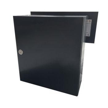 FLAT Design XXL cassetta per le lettere passante a parete in acciaio inox FX-042 (profondità: 27-40,5 cm) senza targhetta portanome
