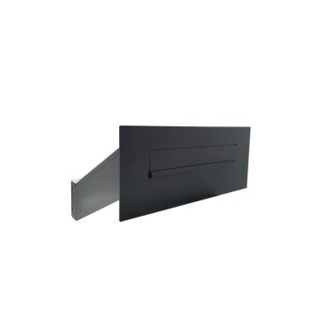FLAT Design stainless steel wall pass-through letterbox DX-041 (depth: 23-38 cm) w/o name plate