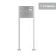 A-01 Acciaio inox V2A Sistema di cassette per le lettere in acciaio inox a libera installazione (1-12 scomparti)