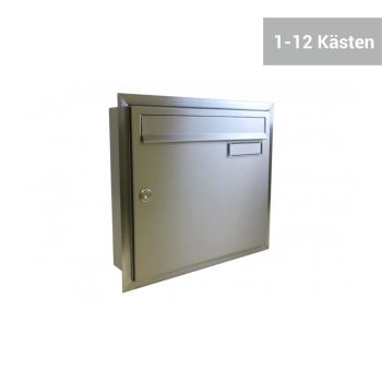 A-01 Edelstahl V2A Unterputz Briefkasten (1-12 fach)