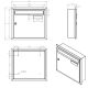 A-01 Stainless steel V2A flush-mounted letterbox (1-12 compartment)