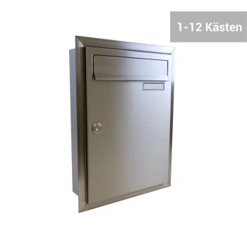 C-01 Stainless steel V2A flush-mounted letterbox (1-12...