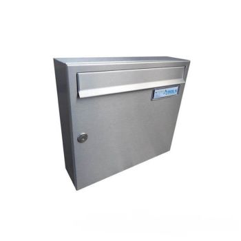 A-01 Stainless steel V2A surface-mounted wall letterbox...