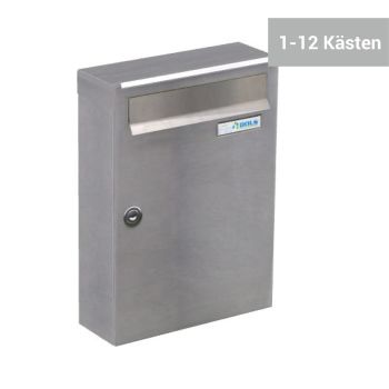 C-01 Edelstahl V2A Aufputz Wandbriefkasten (1-12 fach)