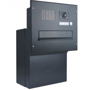 F-046 Wall-mounted camera mailbox system in RAL color