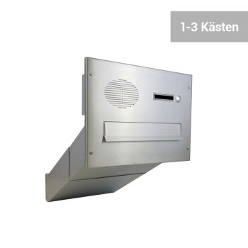 D-041 Stainless steel wall-mounted mailbox with bell...