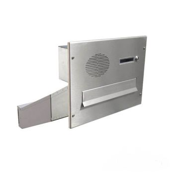 D-042 Stainless steel wall-mounted mailbox system with...