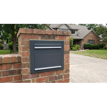 F-05-B XXL Durchwurf Paket-Briefkasten in RAL (30-51 cm Tiefe)