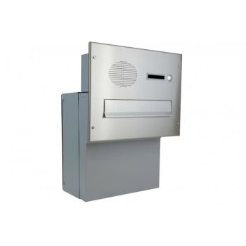 F-Serie Stainless steel wall-mounted mailbox system with...