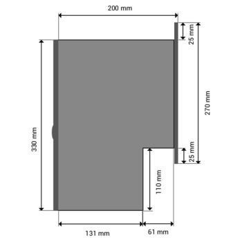 F-04 Cassetta postale passante a muro, con campanello e citofono