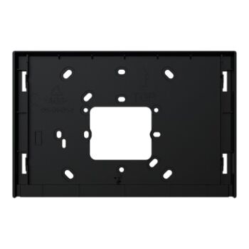 Kamera Durchwurf Briefkasten in RAL 9005 mit Videostation Busch-OneTouch (7") in schwarz mit Aufputzmontagedose - F-042