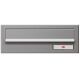 RENZ Mauerdurchwurf Briefkasten 260 mm in RAL 9007 (18,5 - 25 cm Tiefe) Stahl - RSK Klappe mit Namensschild - im LAGER