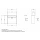 LEABOX Zaun Durchwurf Briefkasten in  RAL Tiger 29/90147 RAL9007 Matt FS
