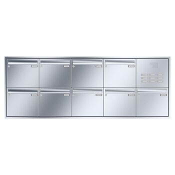 Leabox Cassetta postale a muro in acciaio inox - LEA3