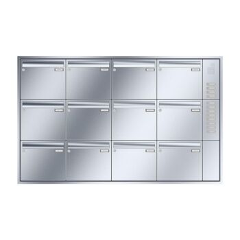 Leabox Cassetta postale a muro in acciaio inox - LEA3