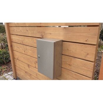 A-050 fence pass-through Mailbox in RAL 7016 and 9016