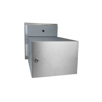 B-242 XXL stainless steel wall-mounted camera mailbox system & 2 buttons