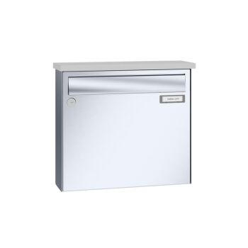 LEABOX Aufputzbriefkasten in V2A Edelstahl - LEA3 (1-12-fach)