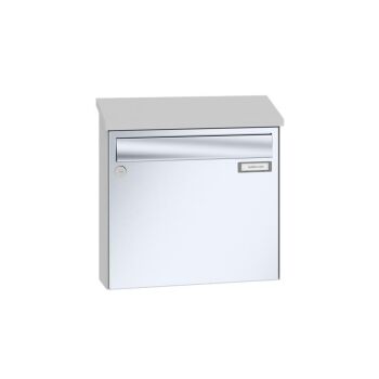 LEABOX Aufputzbriefkasten mit Schrägdach in V2A Edelstahl - LEA20 (1-12-fach)