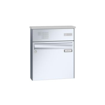 Leabox Cassetta postale a muro con citofono in acciaio inox - LEA3