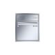 Leabox stainless steel Flush-mounted-letterbox with intercom prep.