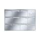 Leabox stainless steel Flush-mounted-letterbox with intercom prep.