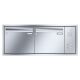 Leabox stainless steel Flush-mounted-letterbox with intercom prep.