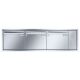 Leabox stainless steel Flush-mounted-letterbox with intercom prep.