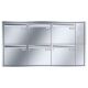 Leabox stainless steel Flush-mounted-letterbox with intercom prep.