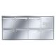 Leabox stainless steel Flush-mounted-letterbox with intercom prep.