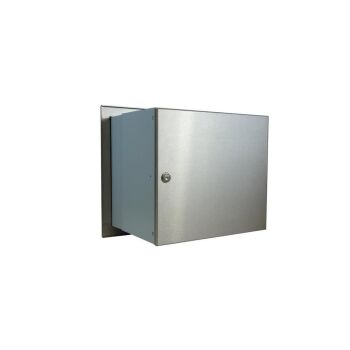 A-042 stainless steel wall throughput Mailbox (variable depth) w/o name plate