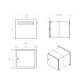 A-042 stainless steel wall throughput Mailbox (variable depth) w/o name plate