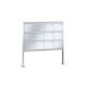 Leabox free-standing letterbox system in stainless steel 12 base plates