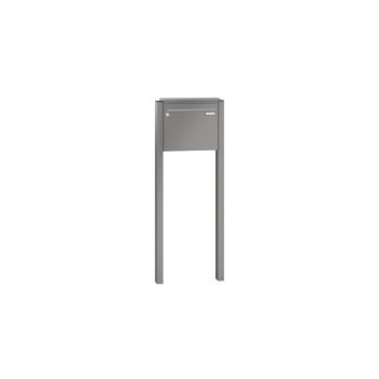 Leabox free-standing mailbox system in RAL DB 703 iron mica 1 embedding in concrete