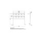 Leabox freestanding letterbox system in RAL 7016 anthracite grey 8 base plates