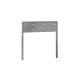 Leabox freestanding letterbox system in RAL 9006 white aluminium 3 embedding in concrete