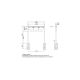 Leabox freestanding letterbox system in RAL 9006 white aluminium 3 embedding in concrete