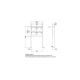 Leabox freestanding letterbox system in RAL 9007 grey aluminium 4 base plates