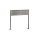 LEABOX 3er freistehende Briefkastenanlage in RAL 9016 (Fußplatten) - LEA3