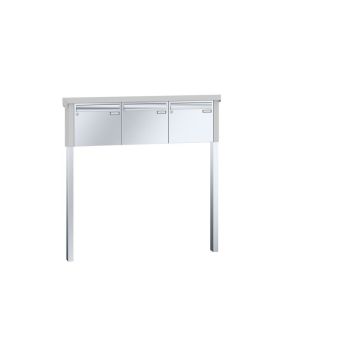 Leabox free-standing letterbox system in stainless steel 3 concrete