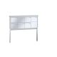 Leabox free-standing mailbox system in stainless steel 7 embedding in concrete