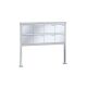 Leabox freestanding letterbox system in stainless steel 8 base plates